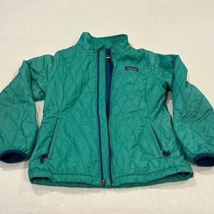 Kids Patagonia Green Quilted Jacket